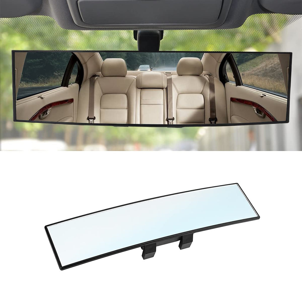 Happypawsie 12" Panoramic HD Clip-on Rearview Mirror
