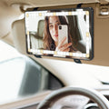 Happypawsie Rechargeable Car Sun Visor Makeup Mirror