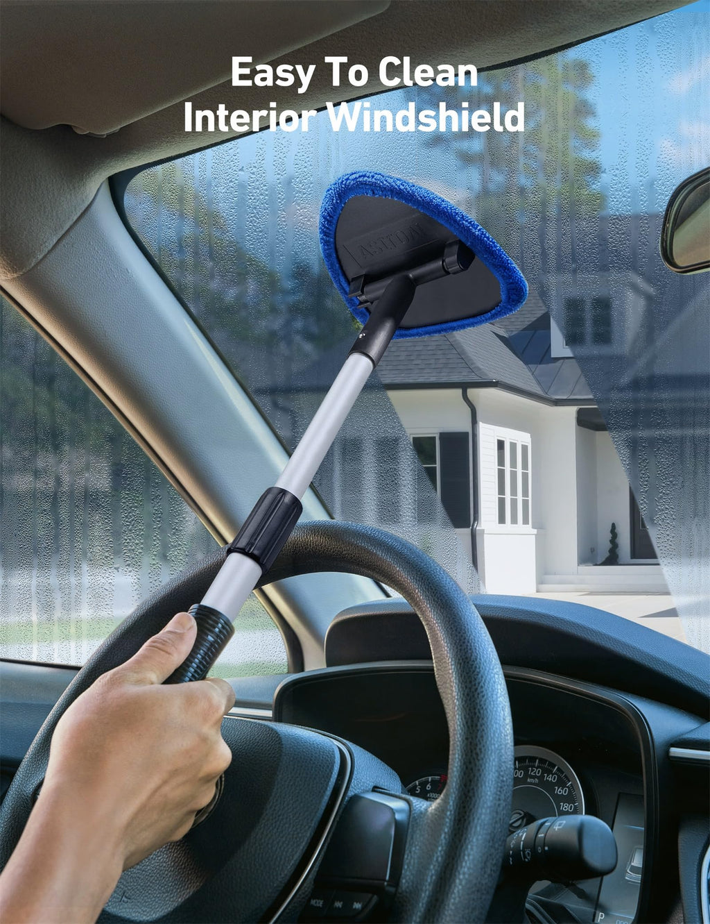 Happypawsie Windshield Cleaner Tool with Extendable Handle